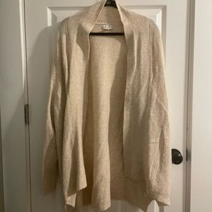 Ava & Viv Cream Sweater 3X cardigan, long, soft and cozy